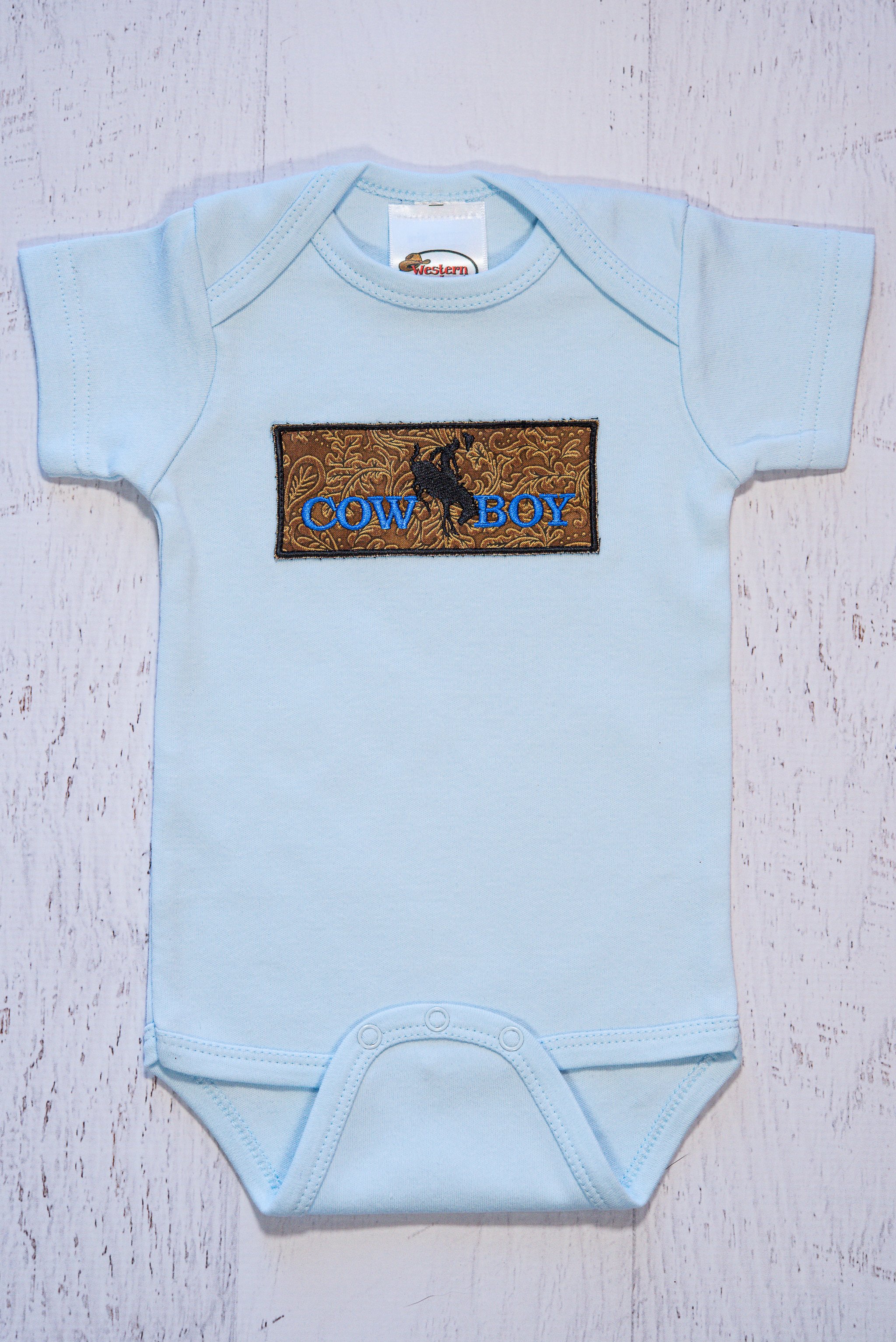 baby boy western onesies