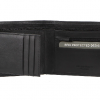 Milleni Leather Mens Tab Wallet - Black - Image 2