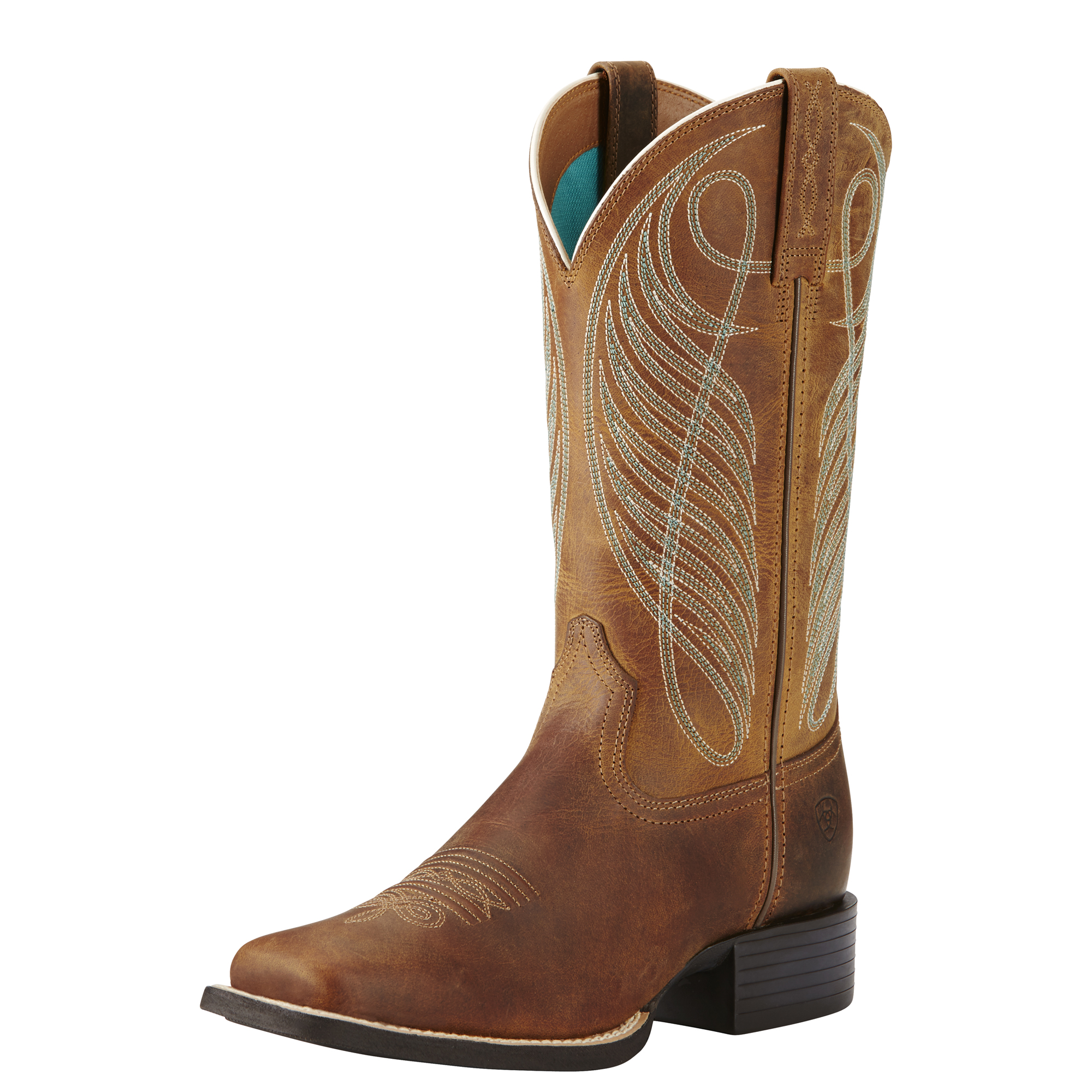 Ariat Womens Round Up Wide Square Toe - Powder Brown - Donohues, City ...