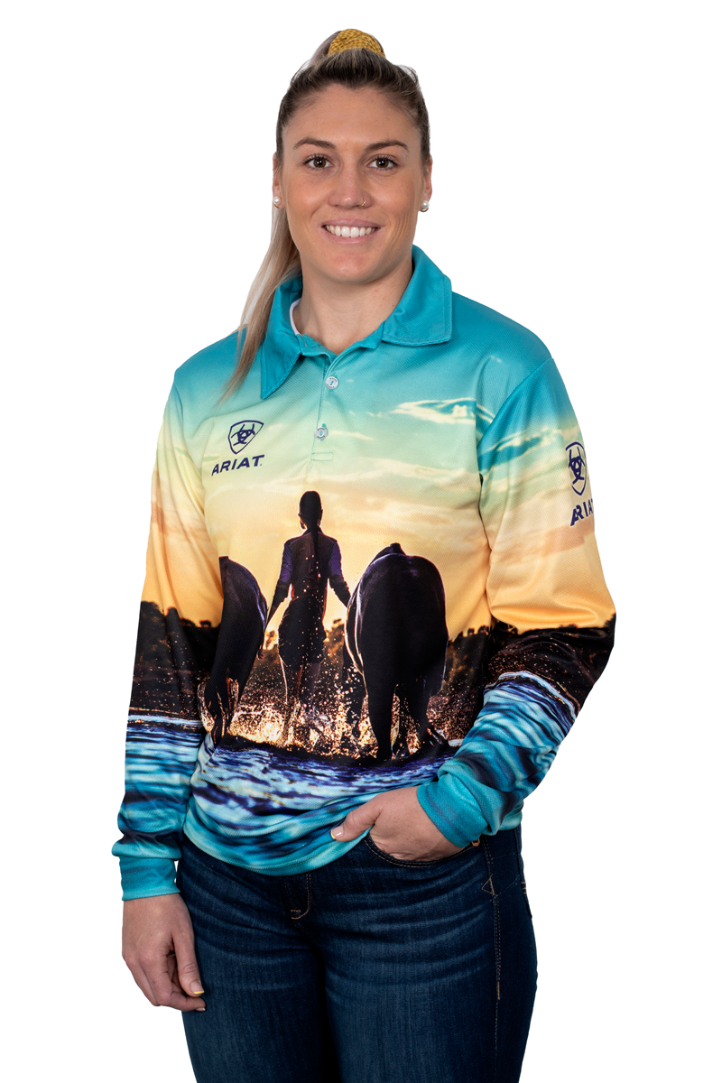 Ariat Women's Fishing Shirt - Horses - Donohues, City & Country Gear