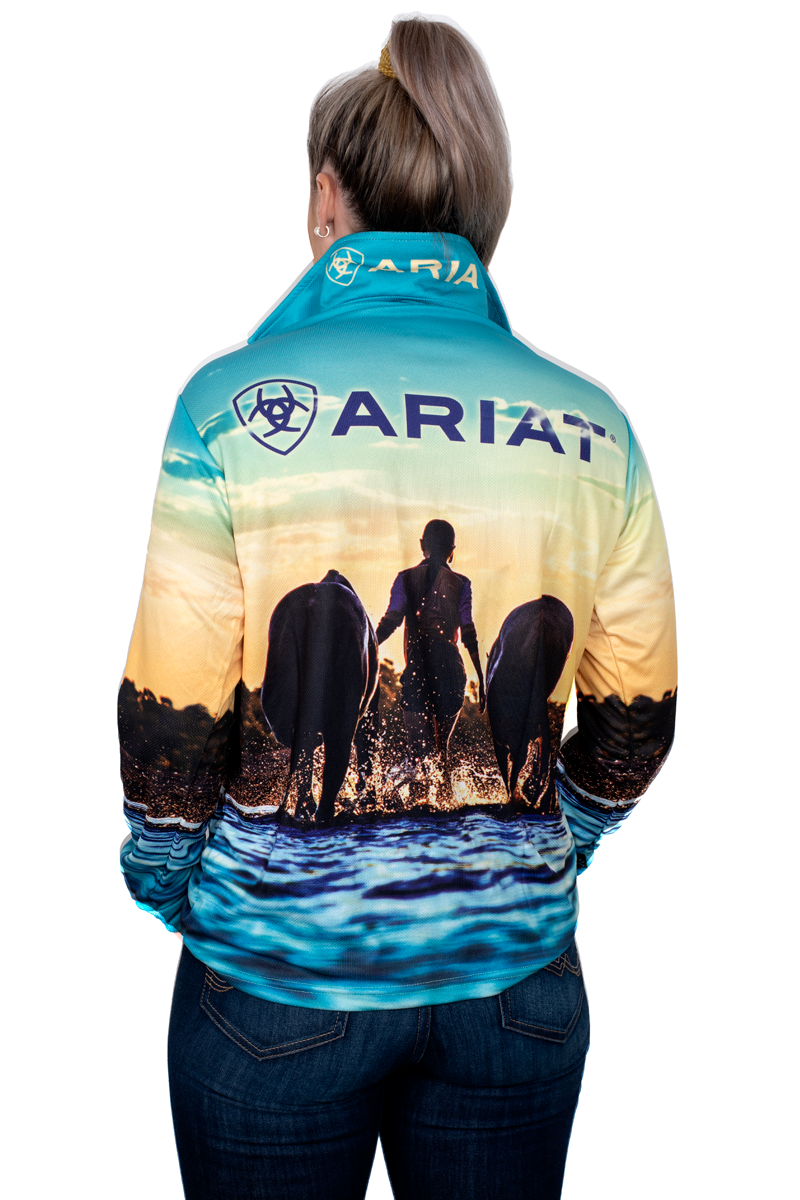 Ariat Women's Fishing Shirt - Horses
