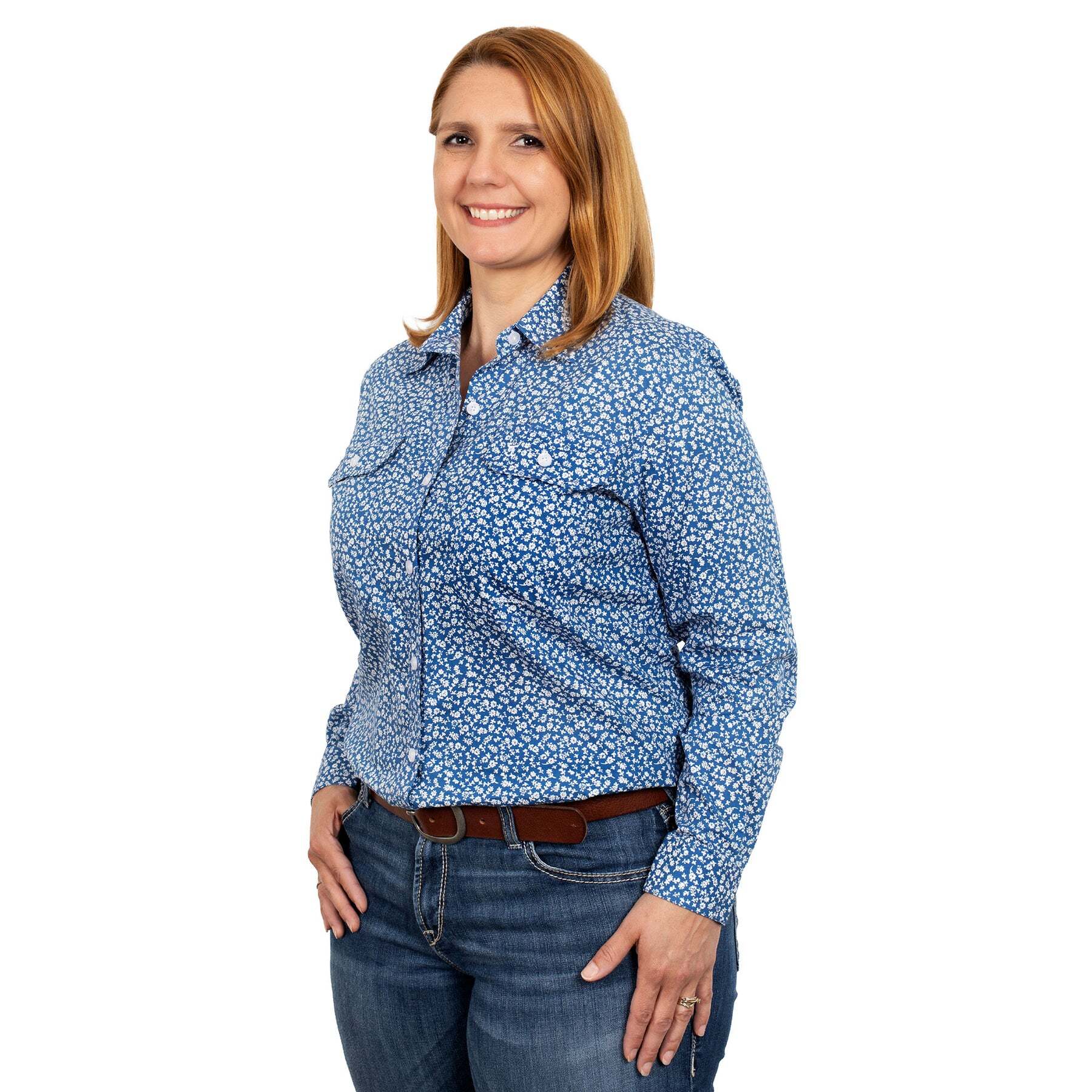 Wrangler LW3961D Womens Long Sleeve Western Snap Shirt Grey Denim – J.C.  Western® Wear