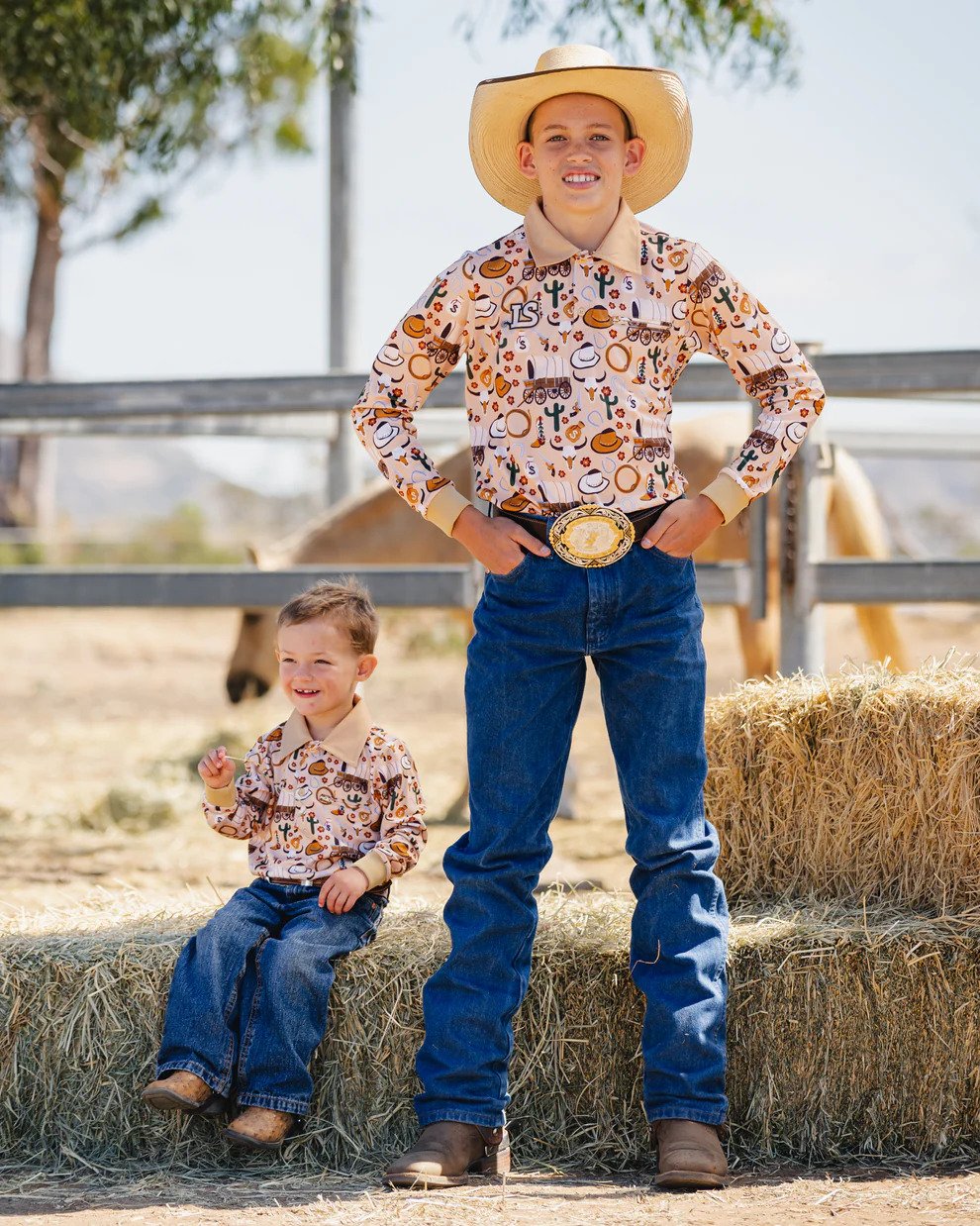 Little Spurs & Co Kids Fishing Shirt - Cowboy - Donohues, City