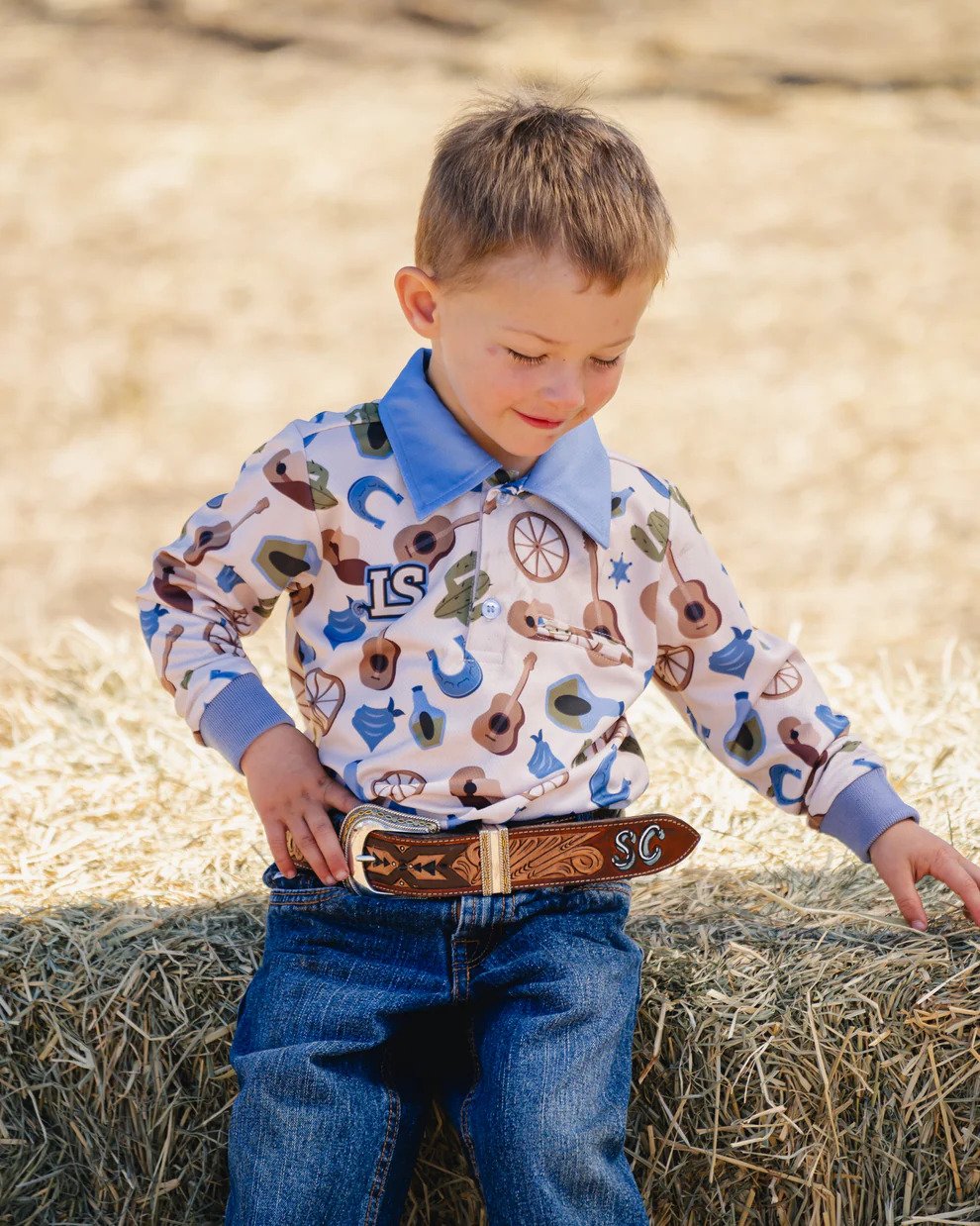 Little Spurs & Co Kids Fishing Shirt - Wagon Wheel - Donohues, City &  Country Gear