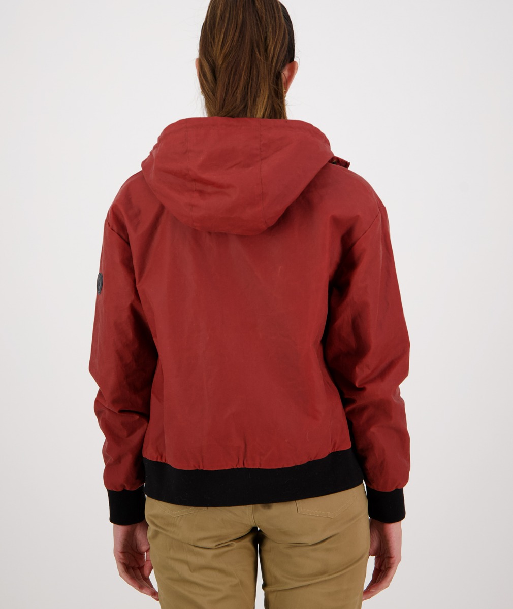 Swanndri Women's Rosewood Oilskin Hoodie Terracotta Donohues, City