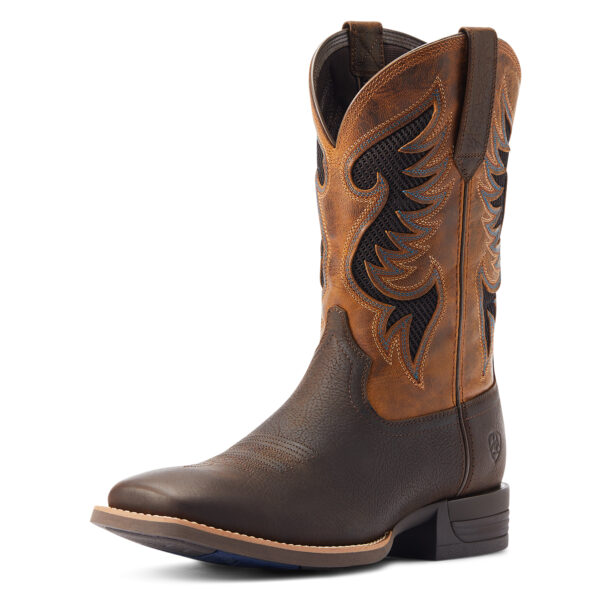 Ariat Men's Cowpuncher VentTEK - Dark Brown/Golden Mustard