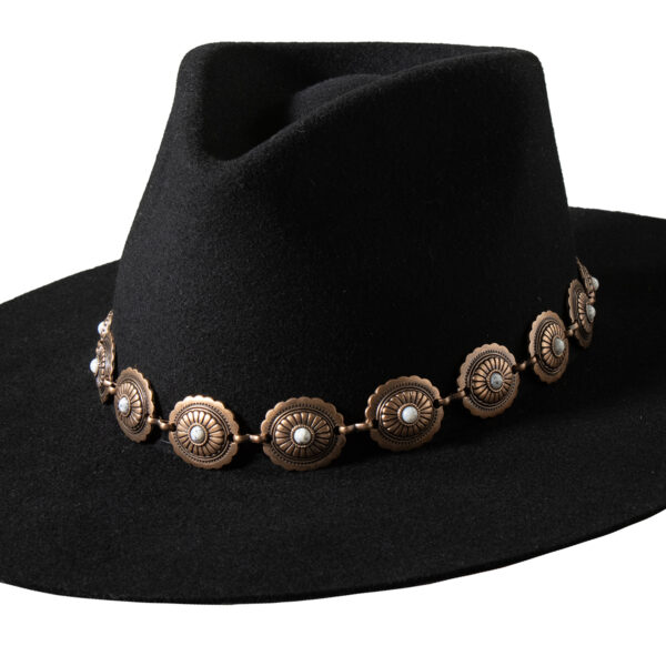 Copper Concho Hat Band