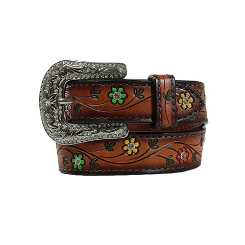 Angel Ranch Girl's Painted Floral Belt