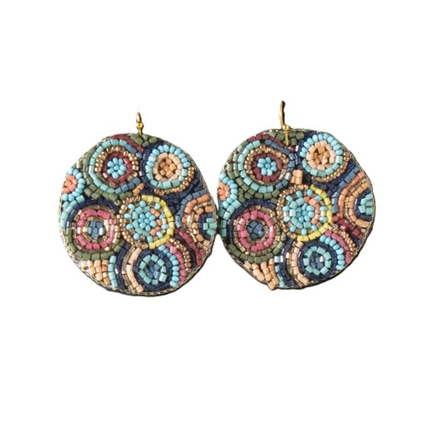 Blazin Roxx Beaded Circle Earrings