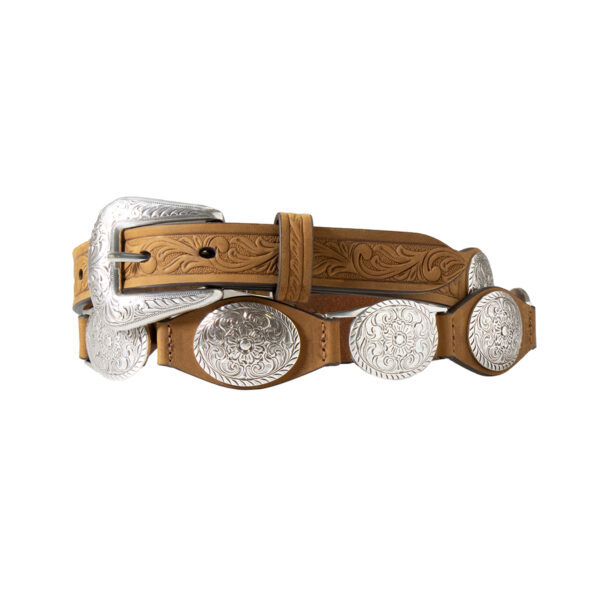 Nocona Women's Silver Concho Belt