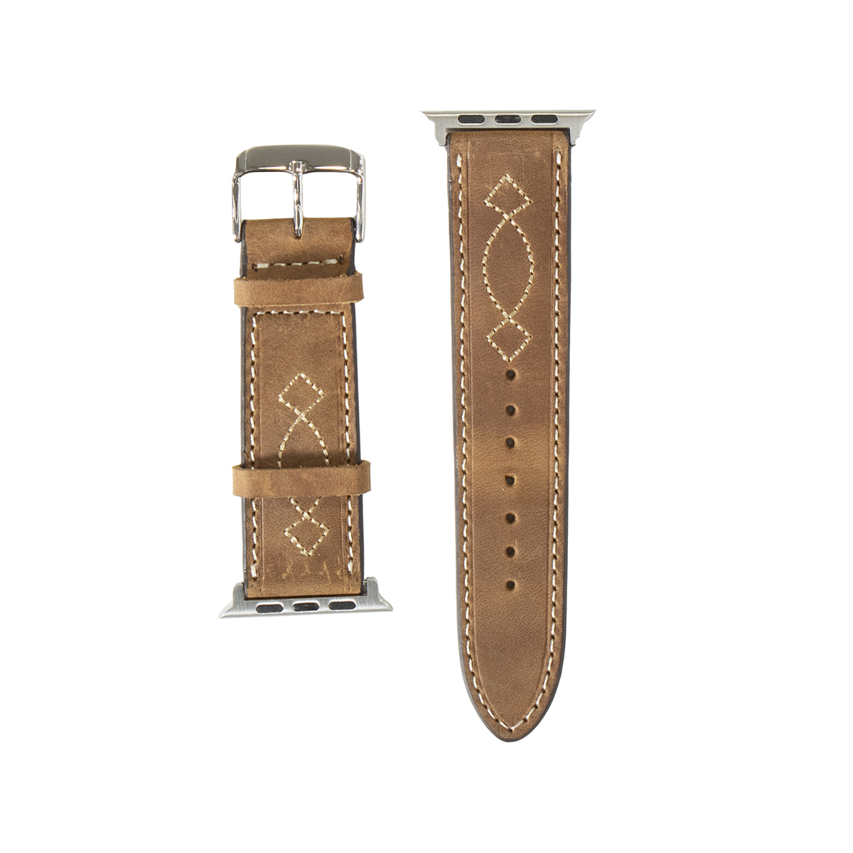 M&F Western Nocona iWatch Bands - Brown Embroidered