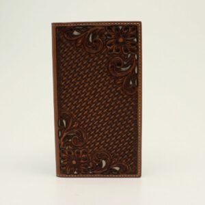 Nocona Men's Basket Weave Rodeo Wallet