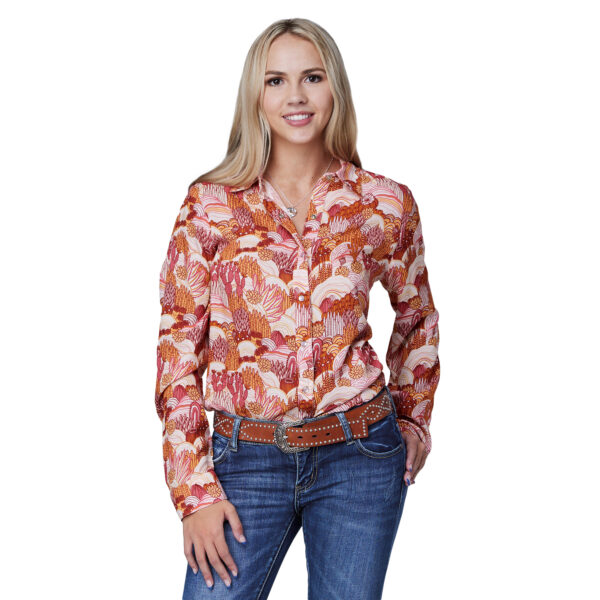 Roper Women's Five Star Shirt - Groovy Cacti