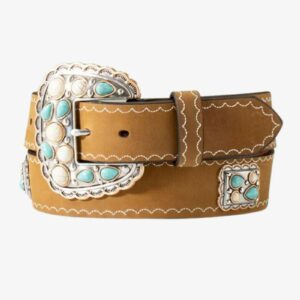 Angel Ranch Women's Turquoise Concho Belt