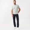 R.M. Williams Parson T-Shirt - Grey Marle/Chestnut - Image 5