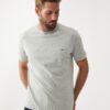 R.M. Williams Parson T-Shirt - Grey Marle/Chestnut - Image 4