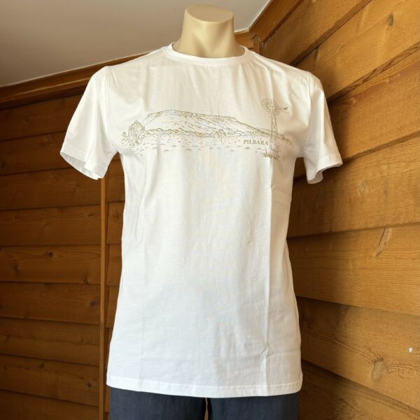 Pilbara Men's Desert Landscape Tee - White