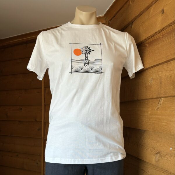 Pilbara Men's Windmill Tee - White