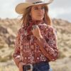 Wrangler x Lainey Wilson Classic Chesnut Checotah Snap Shirt - Image 4