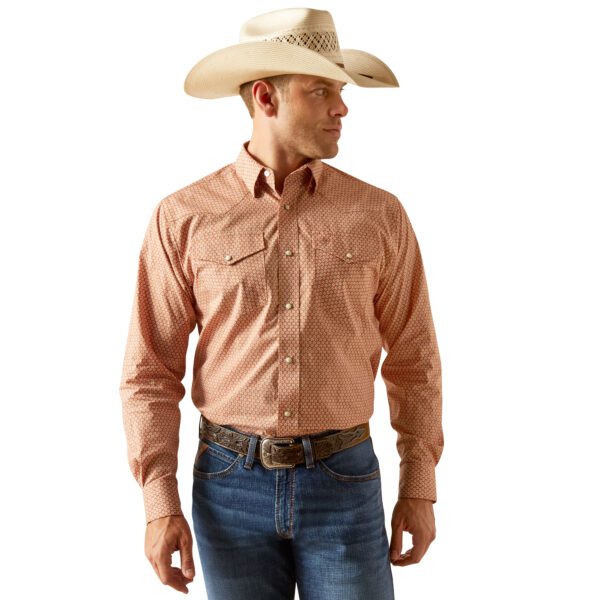 Ariat Men's Easton Classic Fit Shirt - Coral