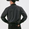 Wrangler Men's Rodeo Ben Western Shirt - Black - Image 2