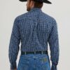 Wrangler Men's George Strait Western Shirt - Blue Plaid - Image 2