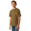 Ariat Boy's Grain Flag Tee - Military Heather - Image 2