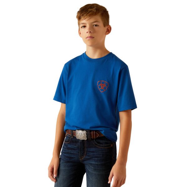 Ariat Boy's Horizon Oasis Tee - Royal Blue