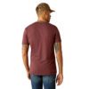 Ariat Men's Established Boot Co. Tee - Maroon Heather - Image 2