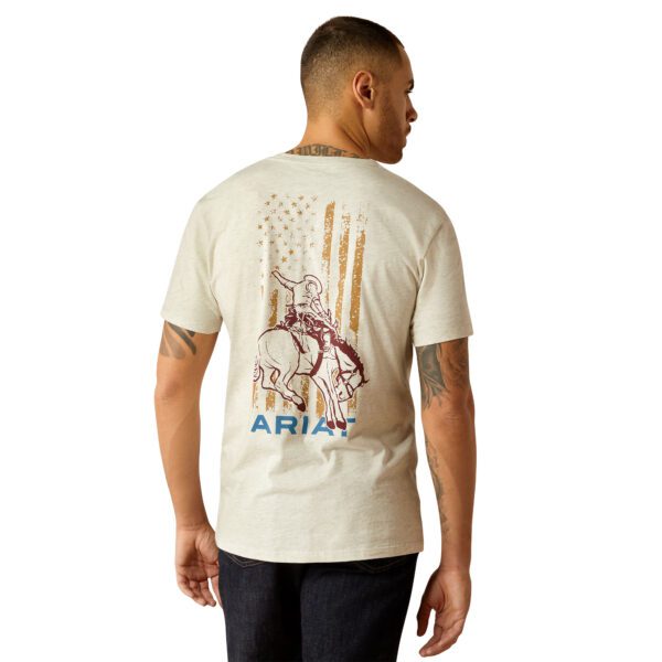 Ariat Men's Rodeo Proud Tee - Oatmeal Heather