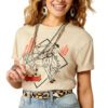 Ariat Women's Desert Bronc Tee - Natural - Image 3