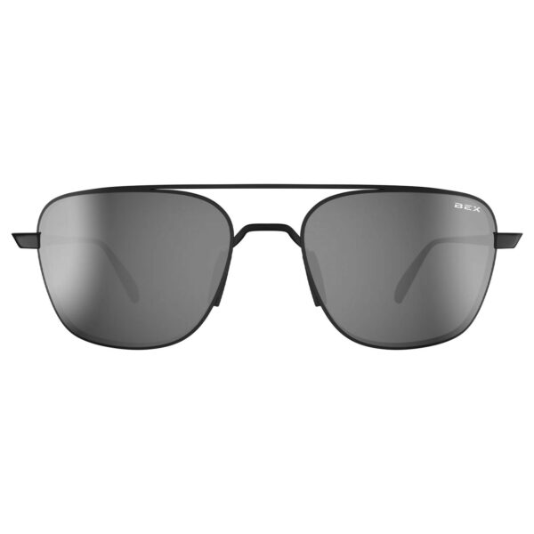 BEX Mach Polarised Aviator Sunglasses - Black/Grey