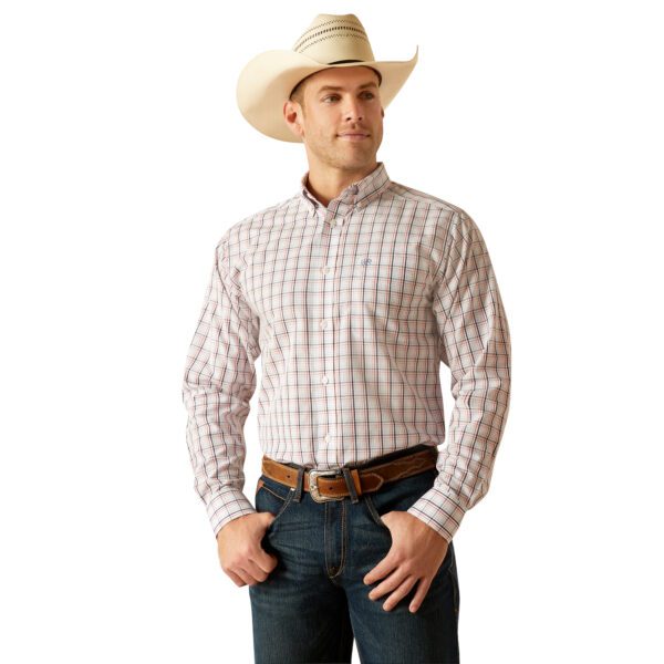 Ariat Men's Weston Wrinkle Free Fitted Shirt - White