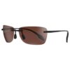 BEX Jaxyn X Polarised Rimless Sunglasses - Black/Brown - Image 2