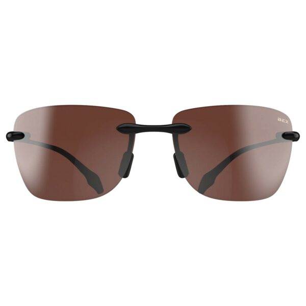 BEX Jaxyn X Polarised Rimless Sunglasses - Black/Brown