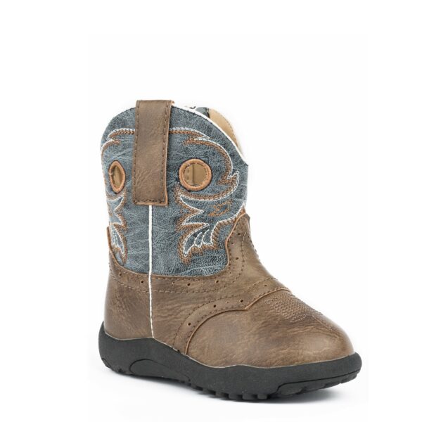 Roper Cowbaby Daniel Boot - Brown/Blue