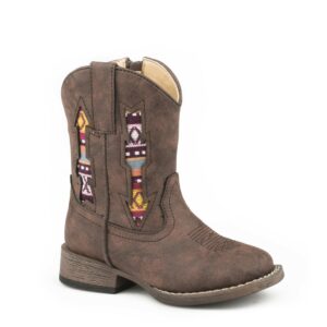 Roper Toddler Double Arrow Boot - Brown