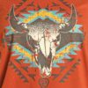 Rock & Roll Men's Aztec Skull Graphic Tee - Rust - Image 2