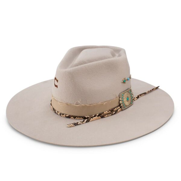 Charlie 1 Horse Spear Point Hat - Silverbelly