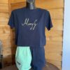 Mary G Women's "You Do You" Jersey Shorts - Navy/Pink/Spearmint - Image 4