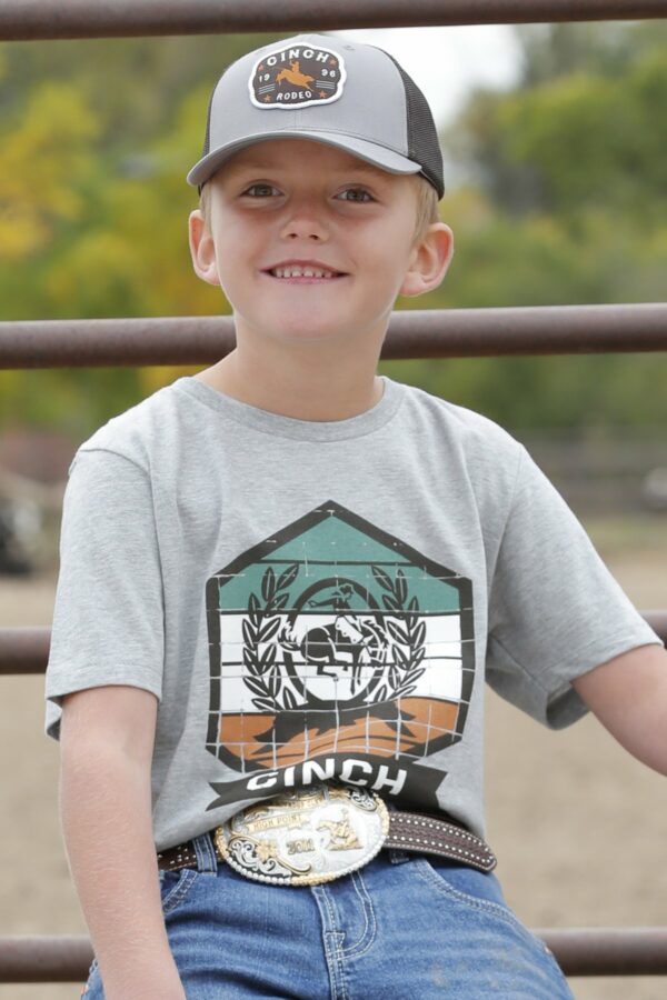 Cinch Kid's Tee - Grey