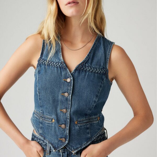 Levi's Women's Braided Denim Vest