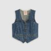 Levi's Women's Braided Denim Vest - Image 4