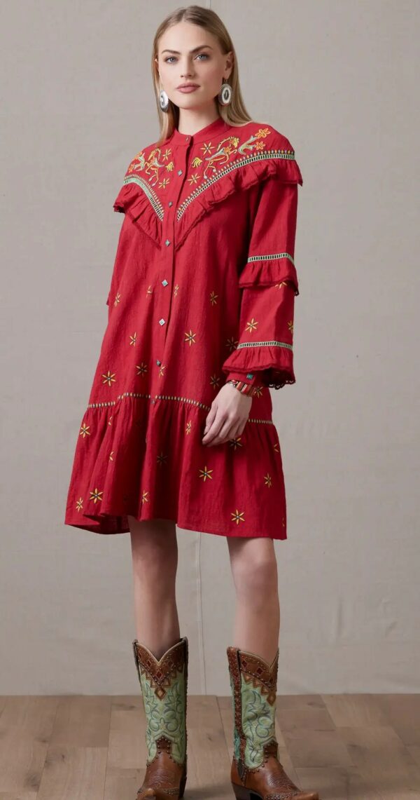 Double D Ranch 'Range Runner' Dress - Cherry