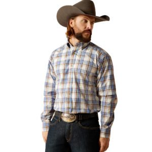 Ariat Men's Pro Series Tristen Long Sleeve Shirt - Blue