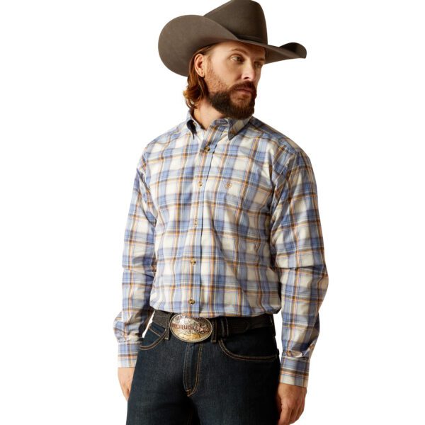 Ariat Men's Pro Series Tristen Long Sleeve Shirt - Blue