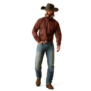 Ariat Men's Seabrook Long Sleeve Shirt - Brown