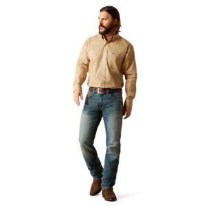Ariat Men's Schaffer Long Sleeve Shirt - Khaki