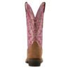 Ariat Women's Rock Creek Western Boot - Tawny Roughout/ Violet Pink Shine - Image 3