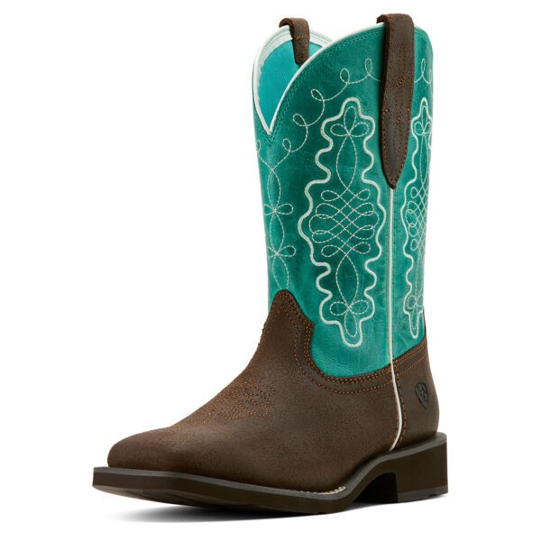 Ariat Women's Callie Boots - Worn Hickory/Distressed Turquoise